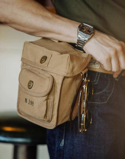 American M209 Tactical Canvas One-Shoulder Magnetic Men's Bag - Harmony Gallery