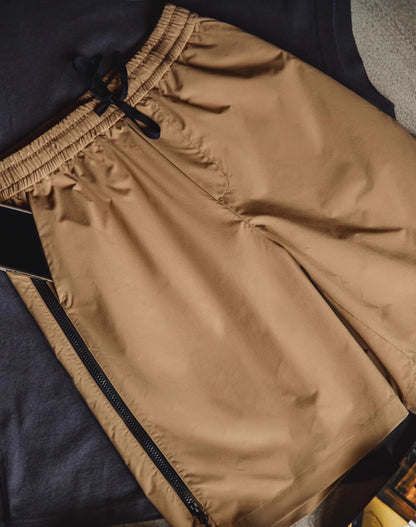 Mountain Contrast Color Splicing Zipper Functional Men's Shorts - Harmony Gallery