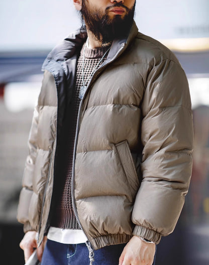 American Double-Sided White Duck Down All-Match Men's Jacket - Harmony Gallery