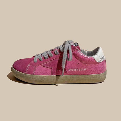 Leather Genuine Dirty Star Skate Sport Women's Shoes - Harmony Gallery