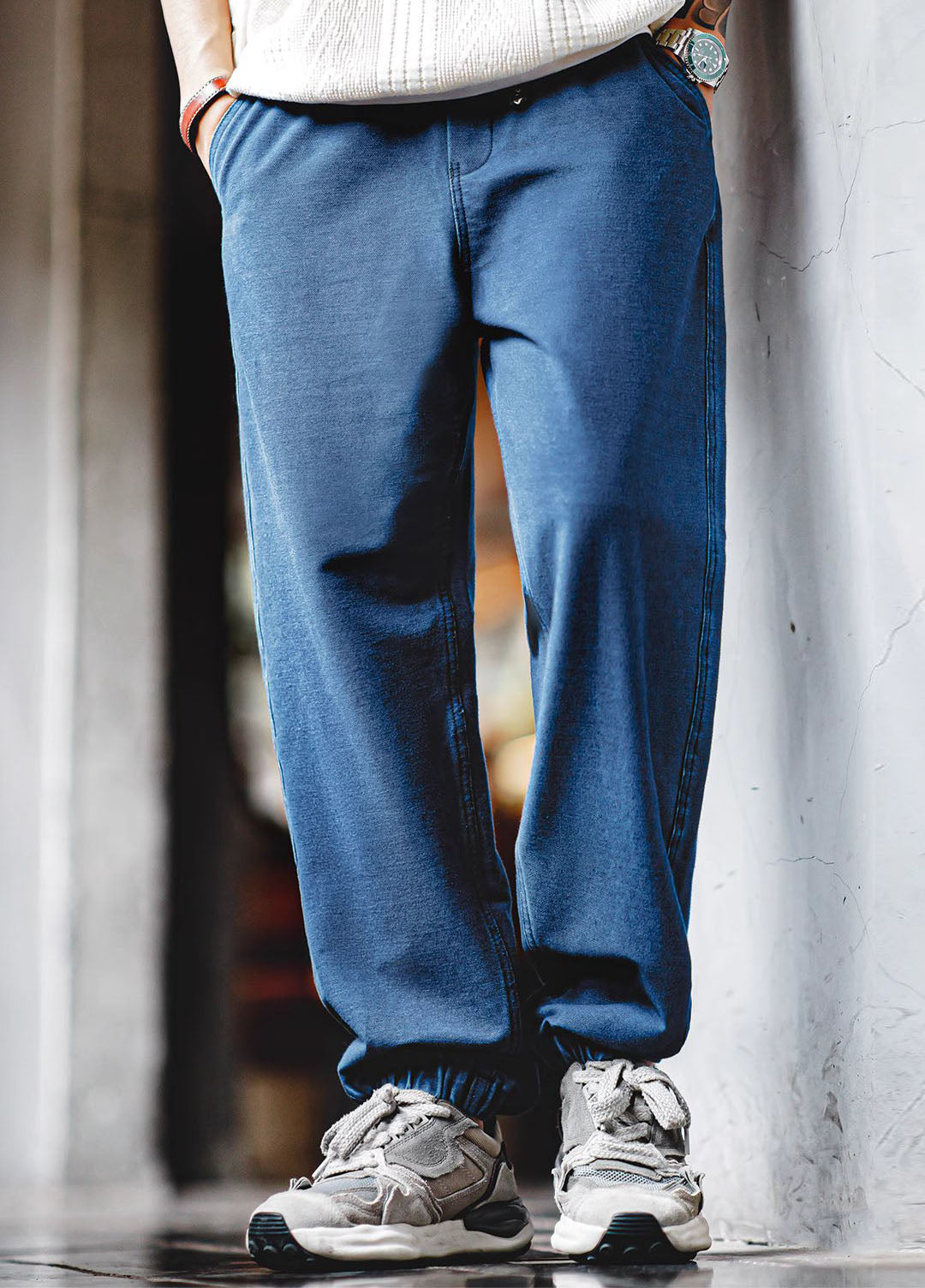 American Denim Sports Tapered Harem Sweatpants Men's Jeans - Harmony Gallery