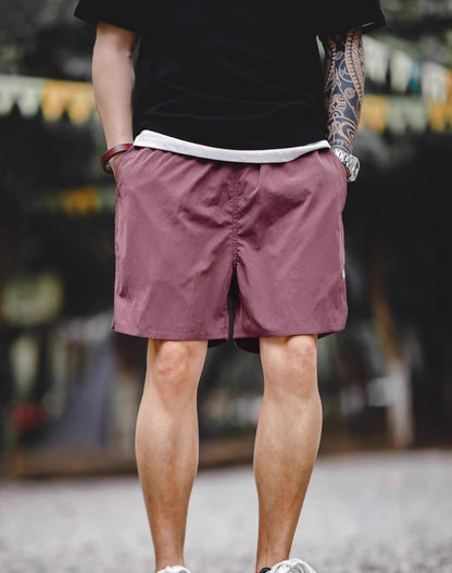 American Retro ARMY Sports Thin Letter Embroidered Men's Shorts - Harmony Gallery
