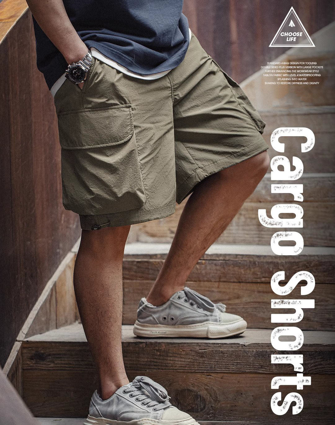 Mountain Multi-Pocket Sports Loose Drawstring Thin Men's Shorts - Harmony Gallery