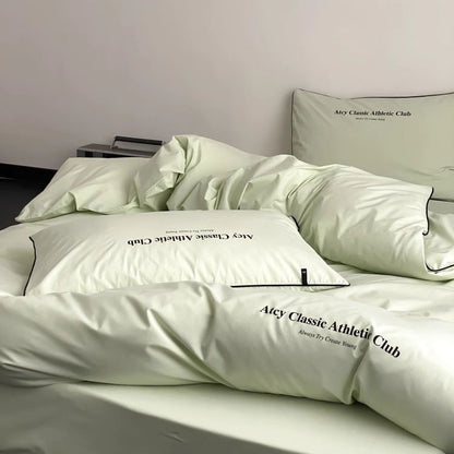 Light Luxury And High-End Four-Piece Pure Cotton Minimalist Bed Set - Harmony Gallery