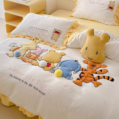 Disney Winnie The Pooh Cute Pure Cotton Four-Piece Bed Set - Harmony Gallery