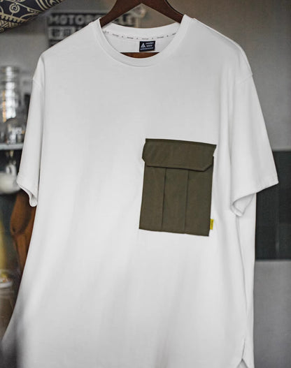 American Retro M51 Pocket Stitching Cotton Split Men's T-Shirt - Harmony Gallery