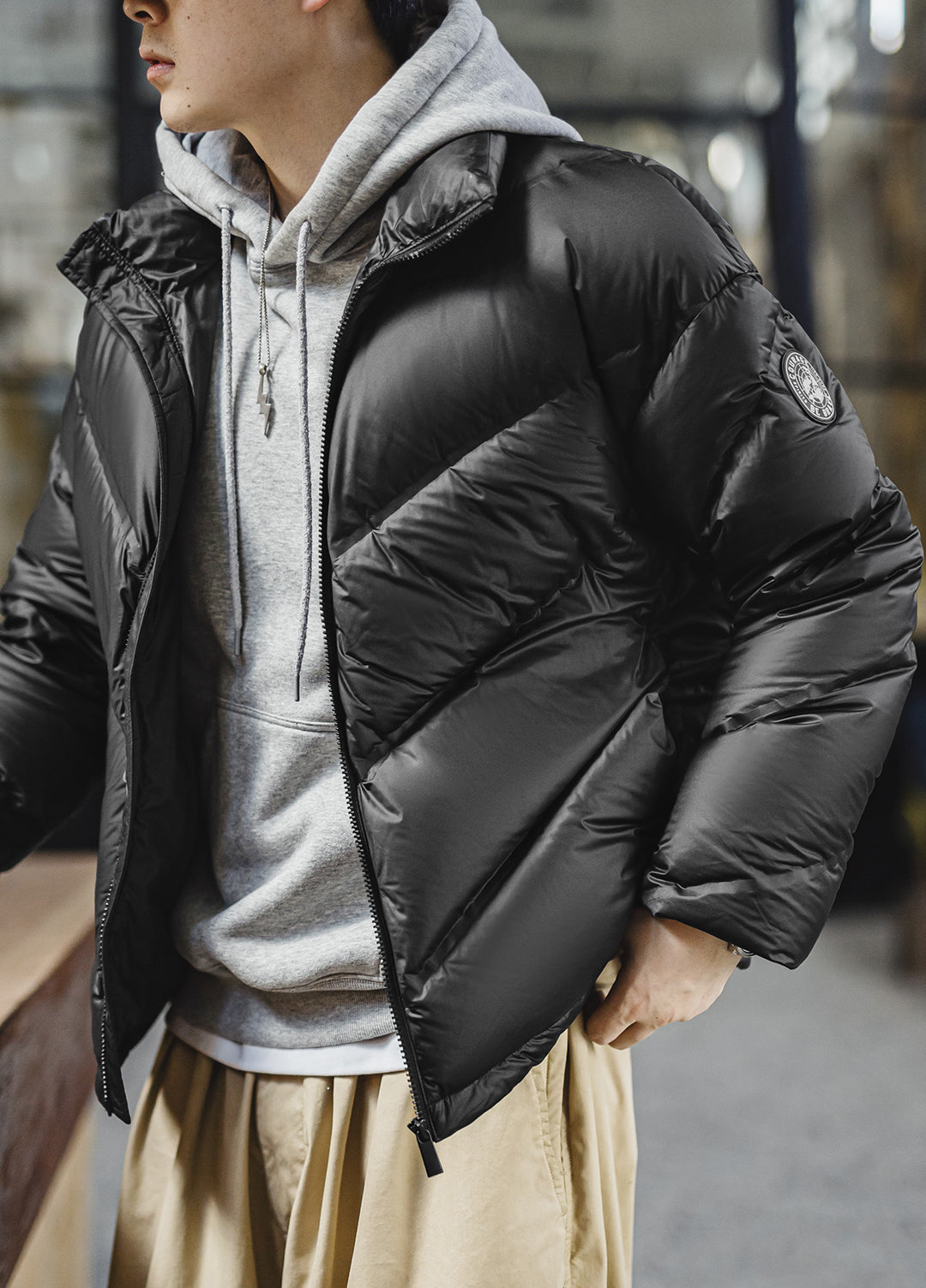 American Matte Short Sealed Bread Warm Outerwear Drill-Proof Men's Jacket - Harmony Gallery