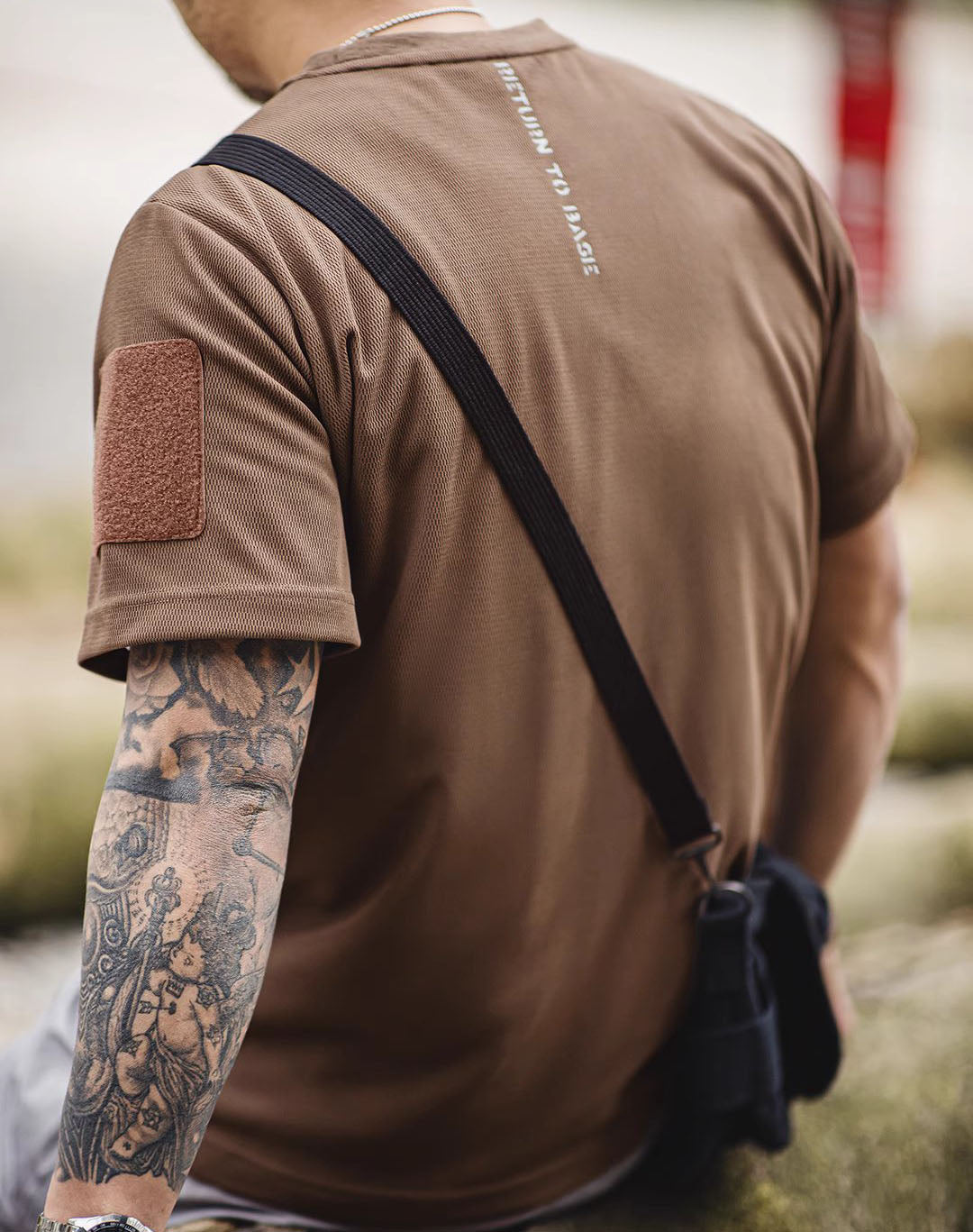 American Honeycomb Breathable Basic Sweat-Wicking Men's T-Shirt - Harmony Gallery