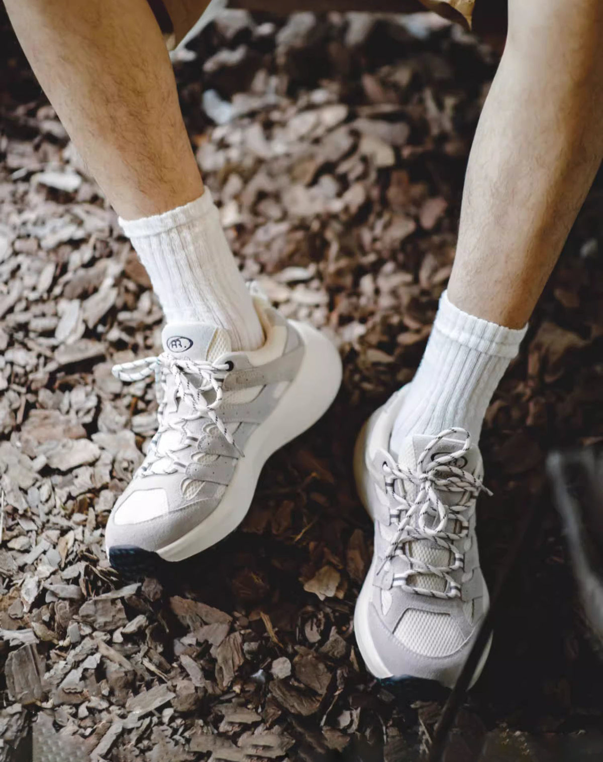 Jogging Mesh Breathable Thick-Soled Men's Sports Shoes - Harmony Gallery