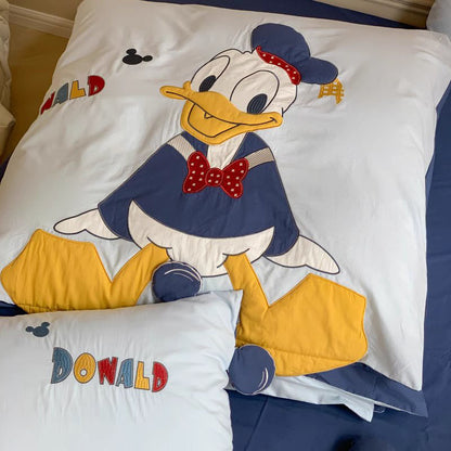 Disney Donald Duck Princess Daisy Washed Four-Piece Cotton Bed Set - Harmony Gallery