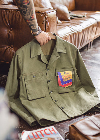 American Retro M43 Military Green With Pockets Heavyweight Men's Jacket