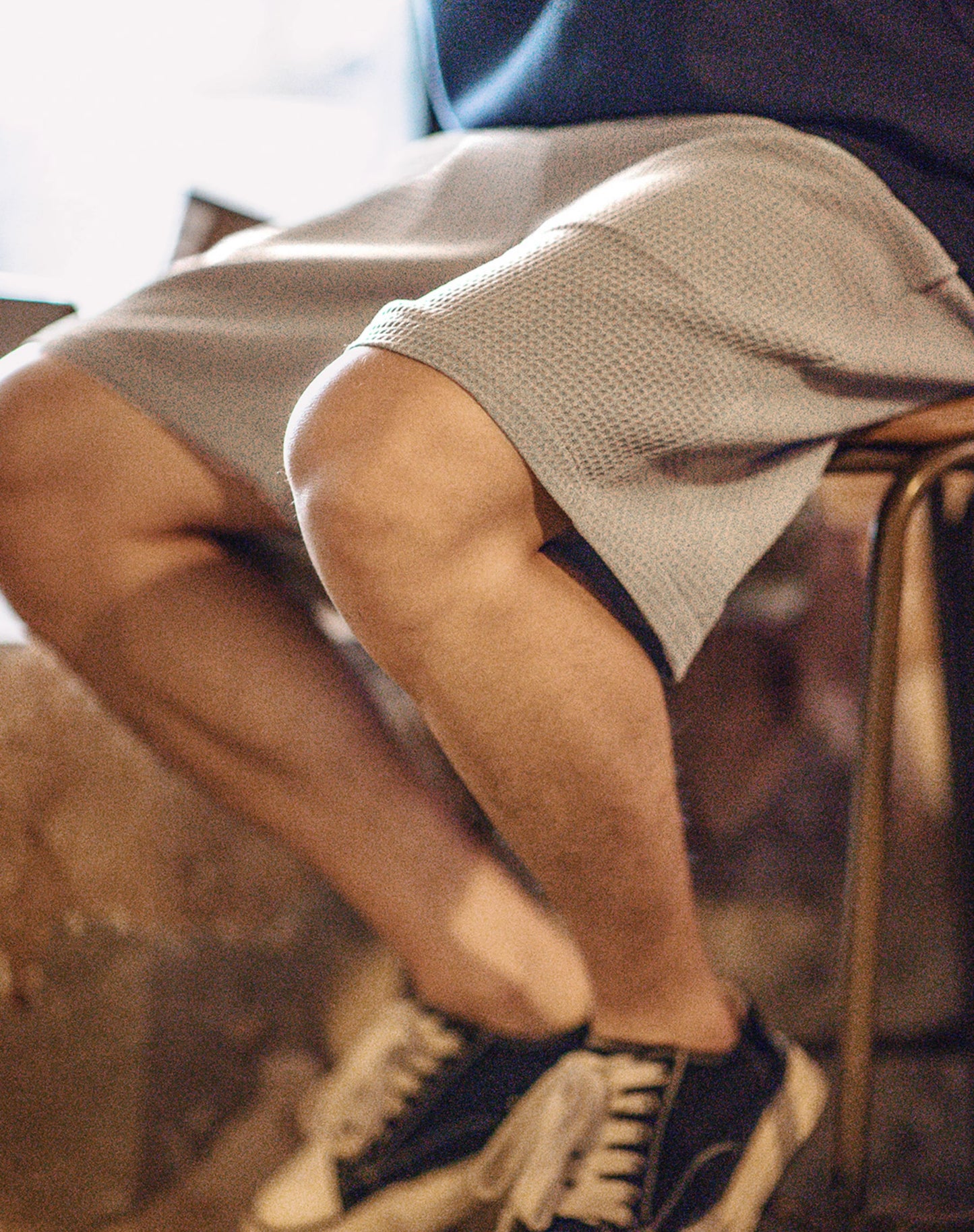 American Retro Waffle Thin Breathable Five-Point Basketball Men's Shorts - Harmony Gallery