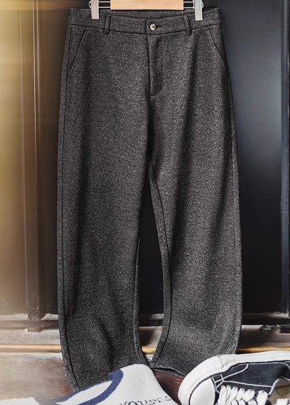 American Woolen Youthful And Energetic Style With A Draped Look Men's Trousers - Harmony Gallery