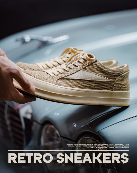 American Retro Canvas Thick-Soled High-Heeled High Street Men's Casual Shoes - Harmony Gallery