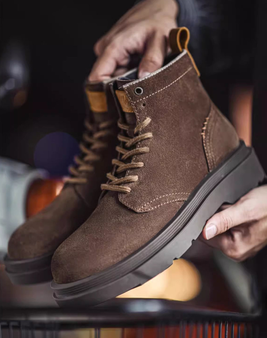 Wilderness Rock Casual Thick Bottom Mid-High Top Suede Martin Men's Boot - Harmony Gallery