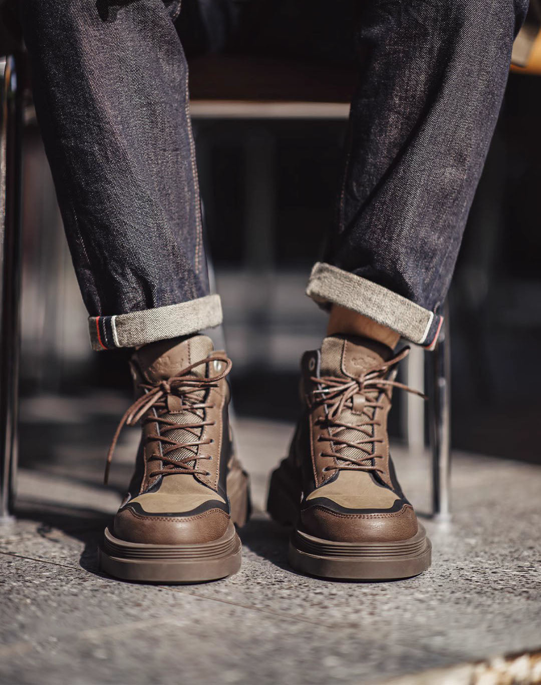 American Jungle Off-Road Height-Increasing Men's Work Boot - Harmony Gallery