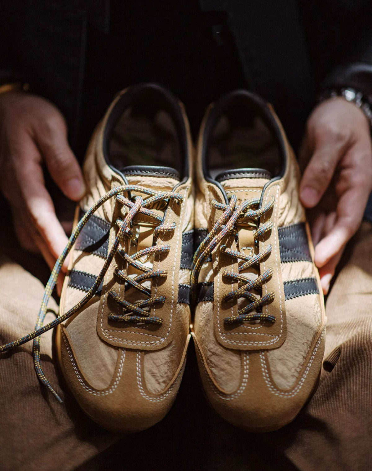 German Retro Jogging Breathable Light Chestnut Forrest Gump Men's Sports Shoes - Harmony Gallery