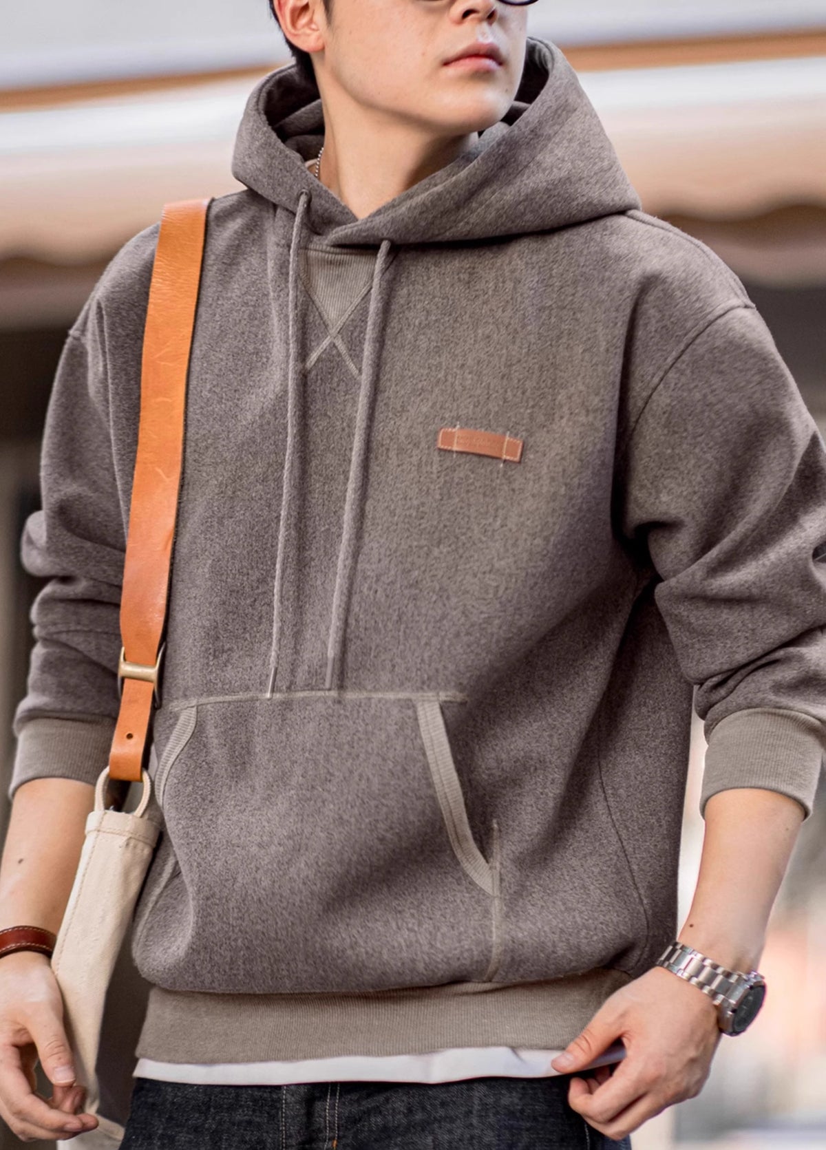 American Retro Woolen Hooded Heavy Thick Pullover Men's Sweater - Harmony Gallery