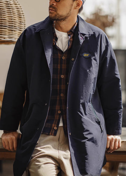 American Retro Teflon Three-Proof Lapel Windbreaker Men's Jacket - Harmony Gallery