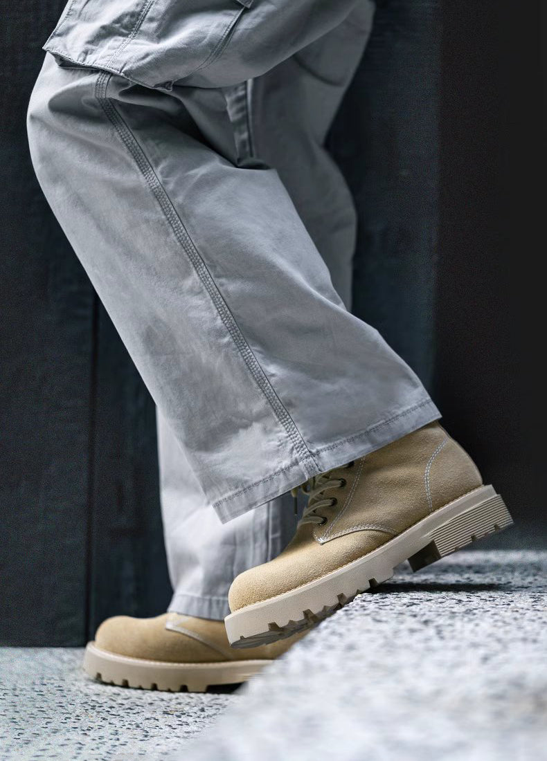American Retro Winter Motorcycle Martin Outdoor Desert Men's Boot - Harmony Gallery