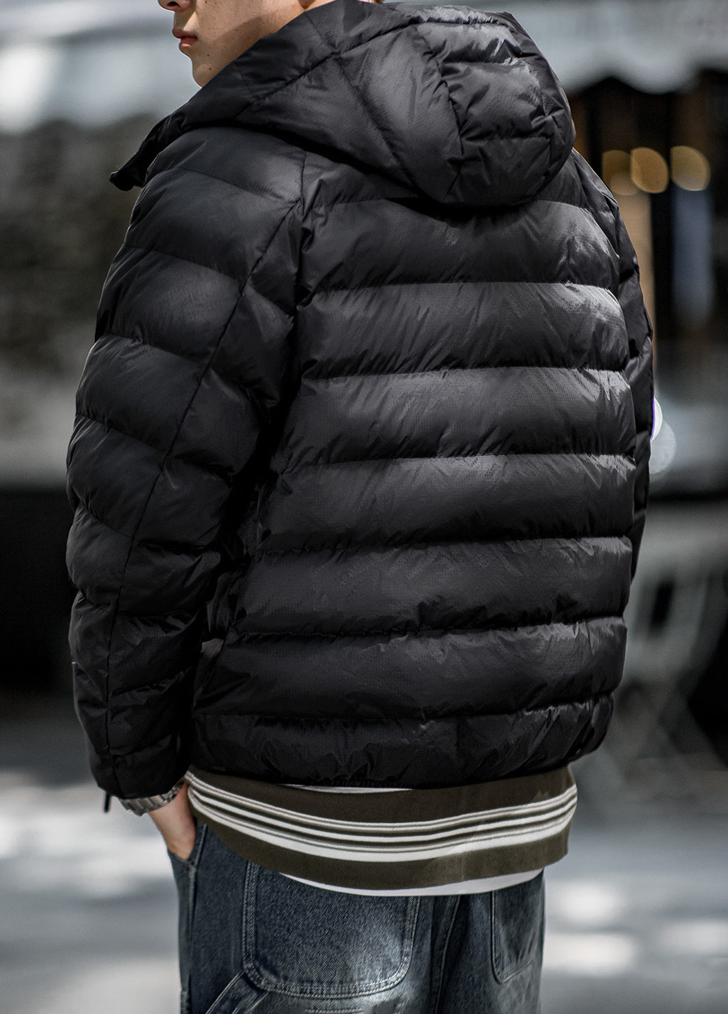 American Thin Waterproof Quilted Cotton Clothing Warm Rib Men's Jacket - Harmony Gallery