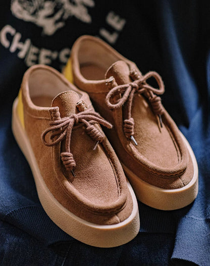 American Retro Thick-Soled Low-Top Suede Sport Men's Casual Shoes - Harmony Gallery