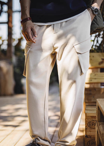 American Retro Multi-Pocket Sweatpants Elastic Waist Sports Men's Trousers - Harmony Gallery