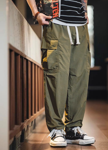 American Retro Multi-Pocket Waterproof Loose Men's Trousers - Harmony Gallery