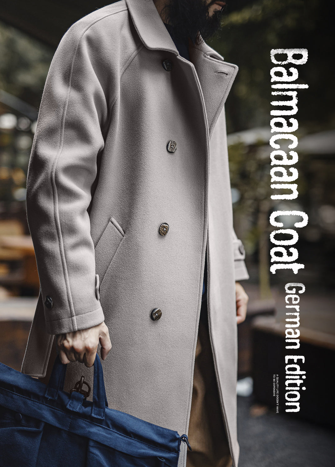 German Retro Mid-Length Oversized Outerwear Business And Leisure Men's Coat - Harmony Gallery