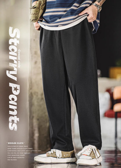 American Heavyweight Starry Woolen Brushed Men's Trousers - Harmony Gallery