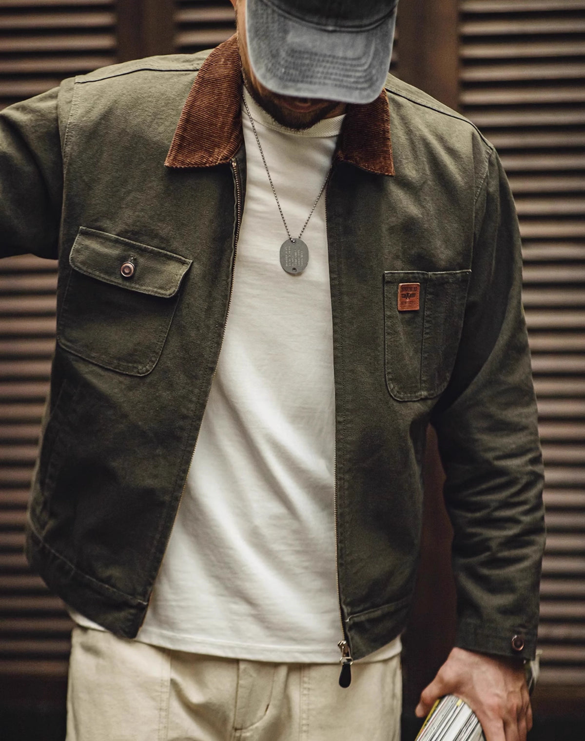 American Retro Heavy Canvas Detroit Tough Hunting Short Men's Jacket - Harmony Gallery