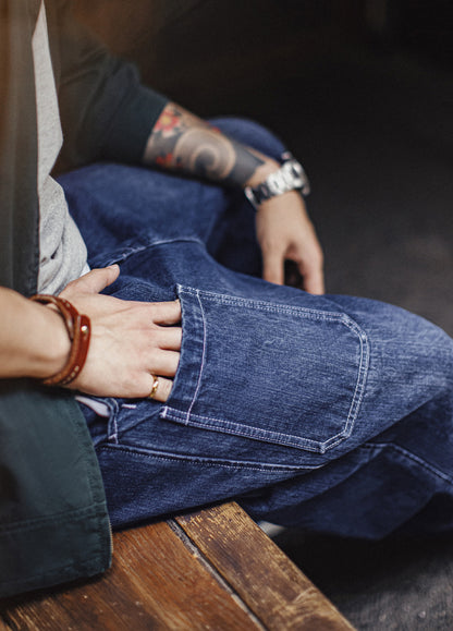 American Bamboo Washed Denim Straight Leg Slightly Tapered Men's Jeans