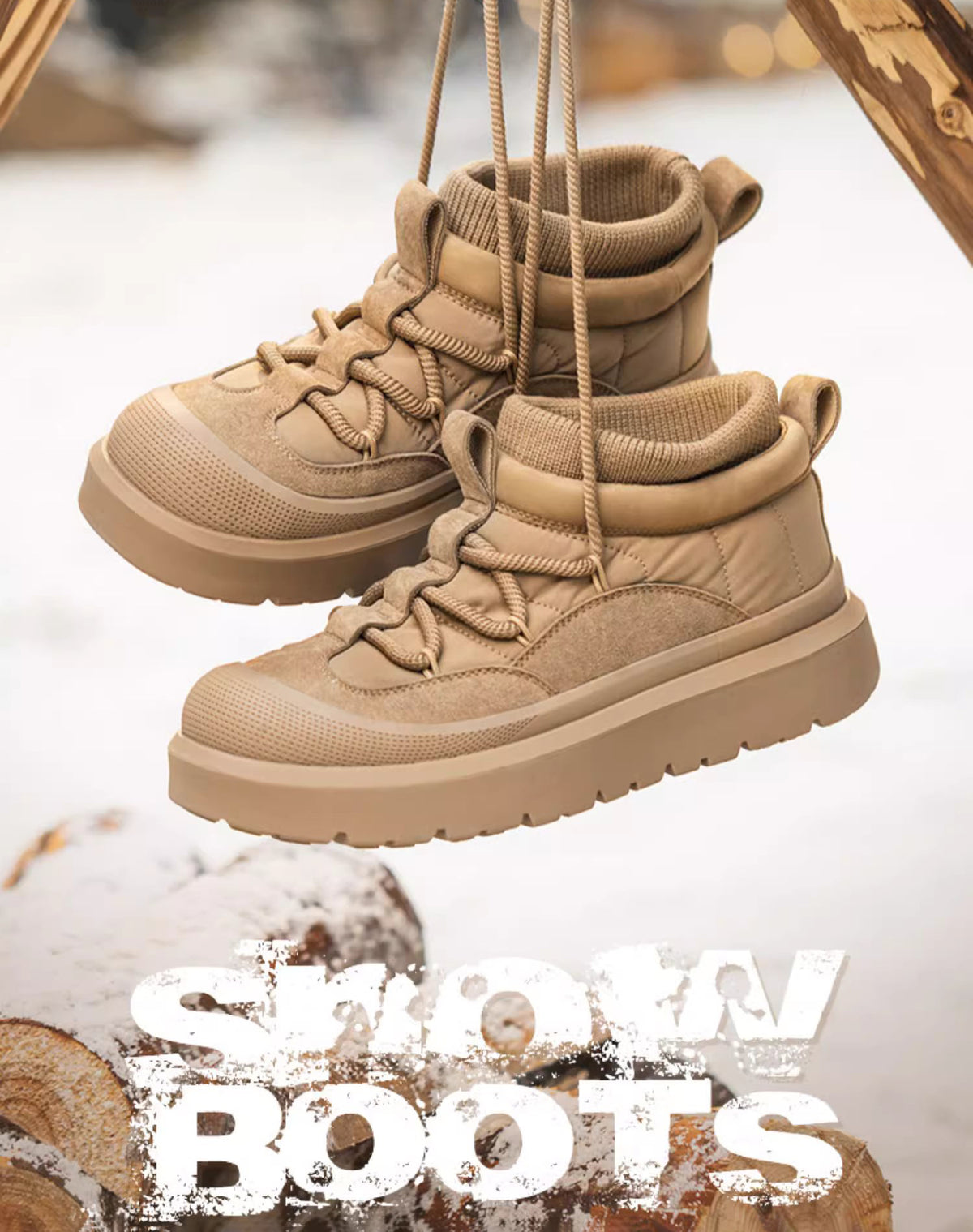 Snow Boots Velvet Warm Short Barrel Cotton Non-Slip Thick Bottom Men's Boot - Harmony Gallery