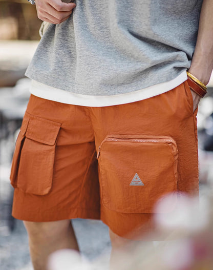 American Mountain Multi-Pocket Functional Elastic Waist Men's Shorts - Harmony Gallery