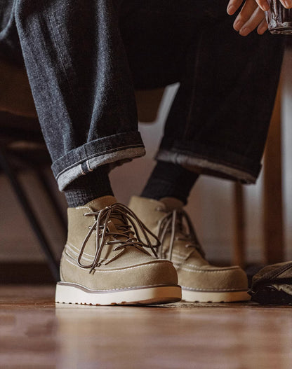 American Retro Work Casual Outdoor Mid-High Suede Leather Men's Boot - Harmony Gallery