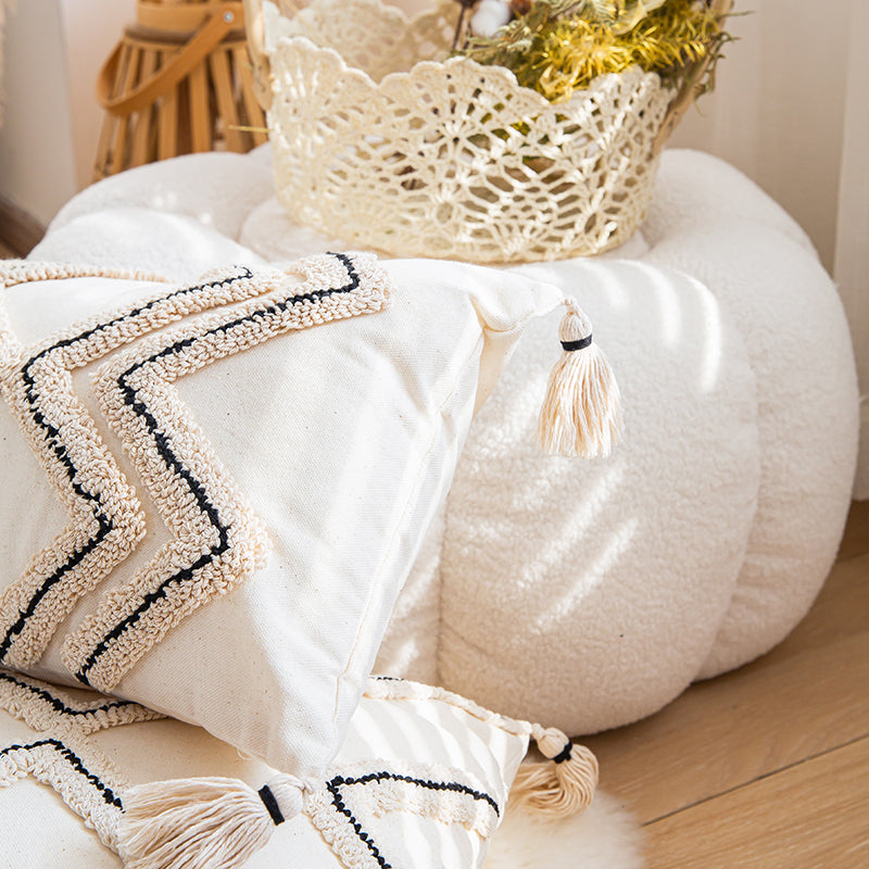 Starry Charm Boho Tasseled Accent Throw Pillows - Harmony Gallery