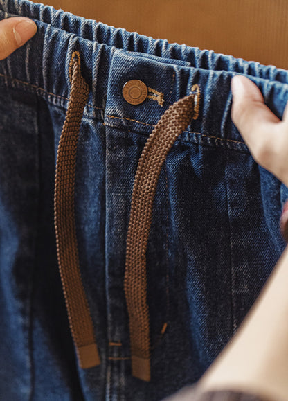 American Retro Heavy Washed Logging Wide-Leg Men's Jeans - Harmony Gallery