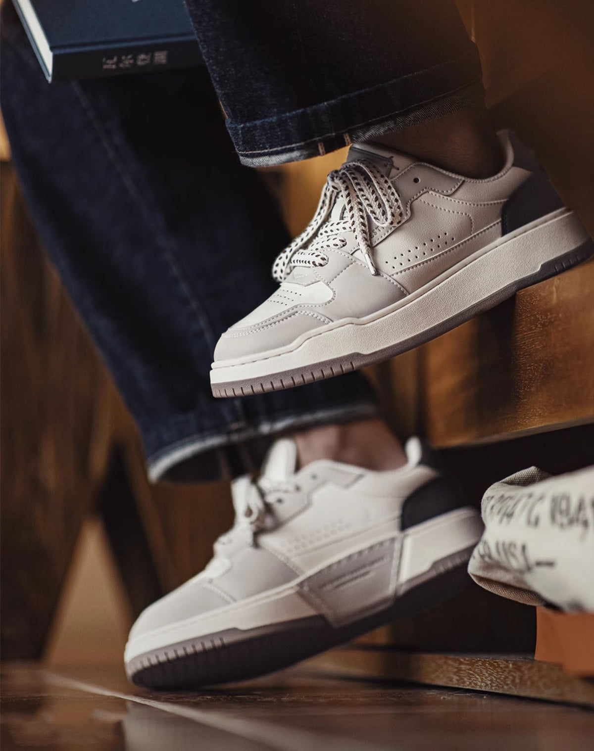 American Retro thick-soled Deconstructed Low-Top Breathable Men's Casual Shoes - Harmony Gallery