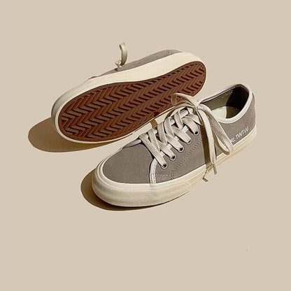 Matte Leather Authentic Flat Bottom Simple Women's Shoes - Harmony Gallery