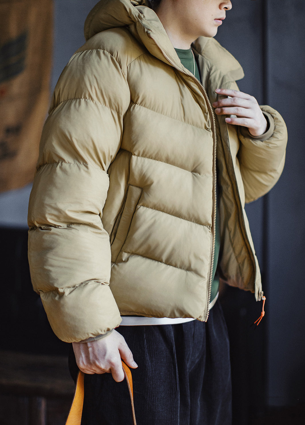American Stand Collar Cotton Mountain Outdoor Soft shell Quilted Short Men's Jacket - Harmony Gallery