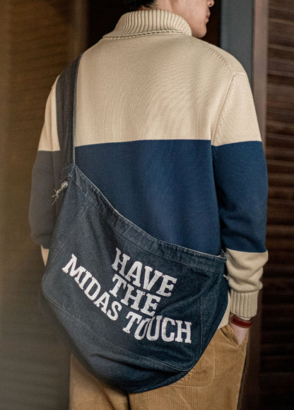American Retro Knitted Contrast Color Striped Pullover Warm Men's Sweater - Harmony Gallery