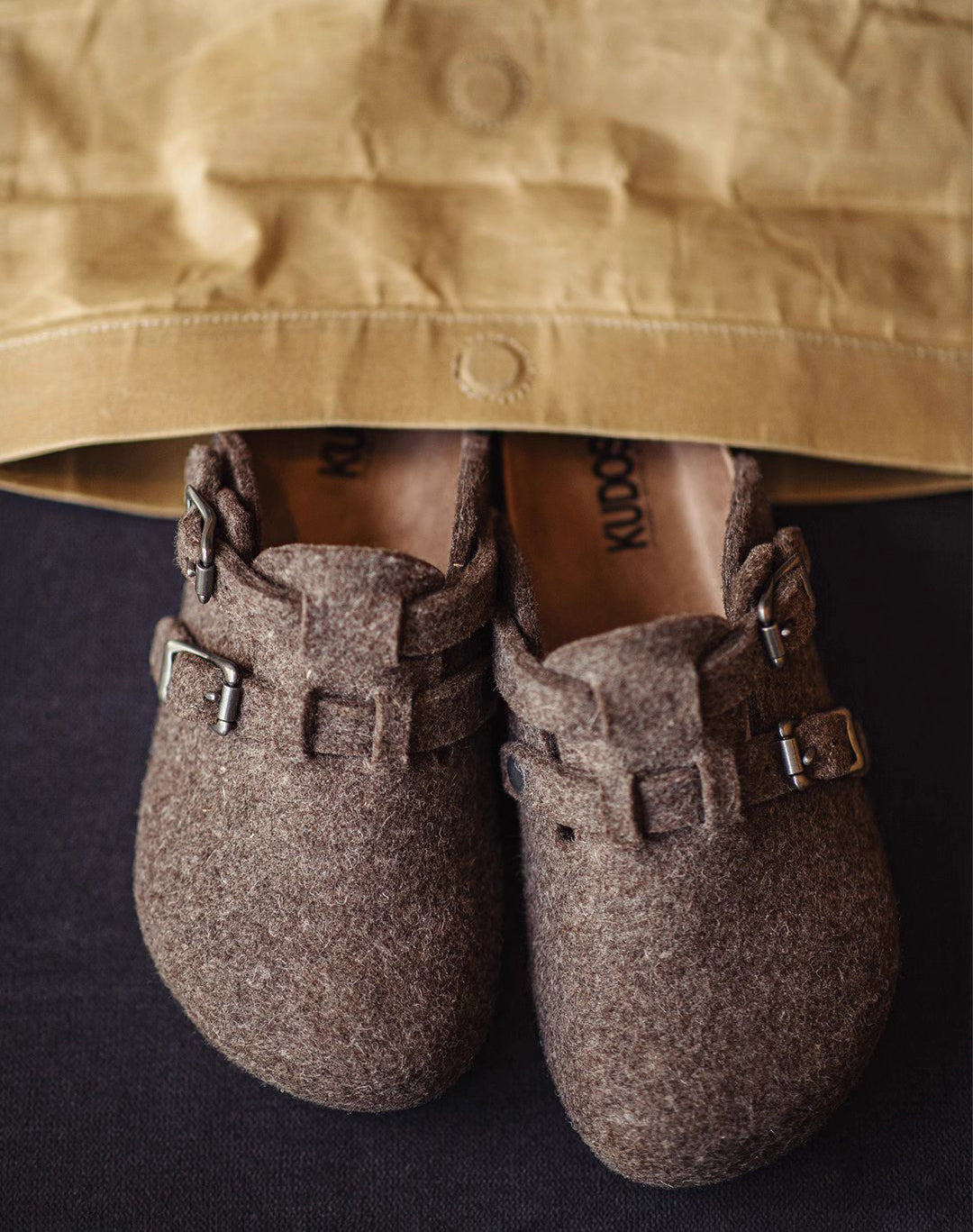 American Wool Felt Thickened Slip-On Outer Wear Cork Bottom Men's Sandal - Harmony Gallery
