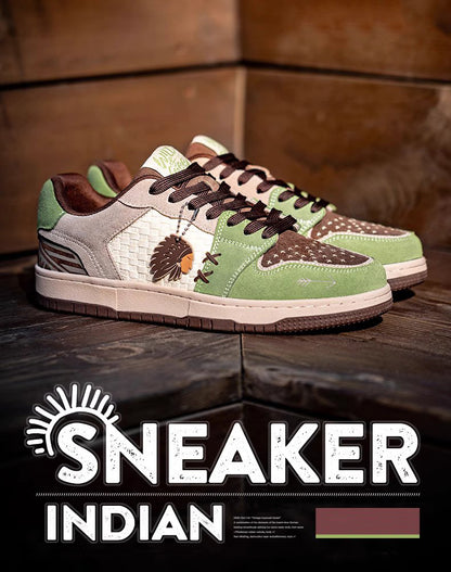 Indian Retro Embroidery Thick-Soled Sports Versatile Men's Casual Shoes - Harmony Gallery
