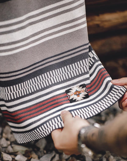 American Retro Knitted Heavy Contrast Color Straight Beach Men's Shorts - Harmony Gallery