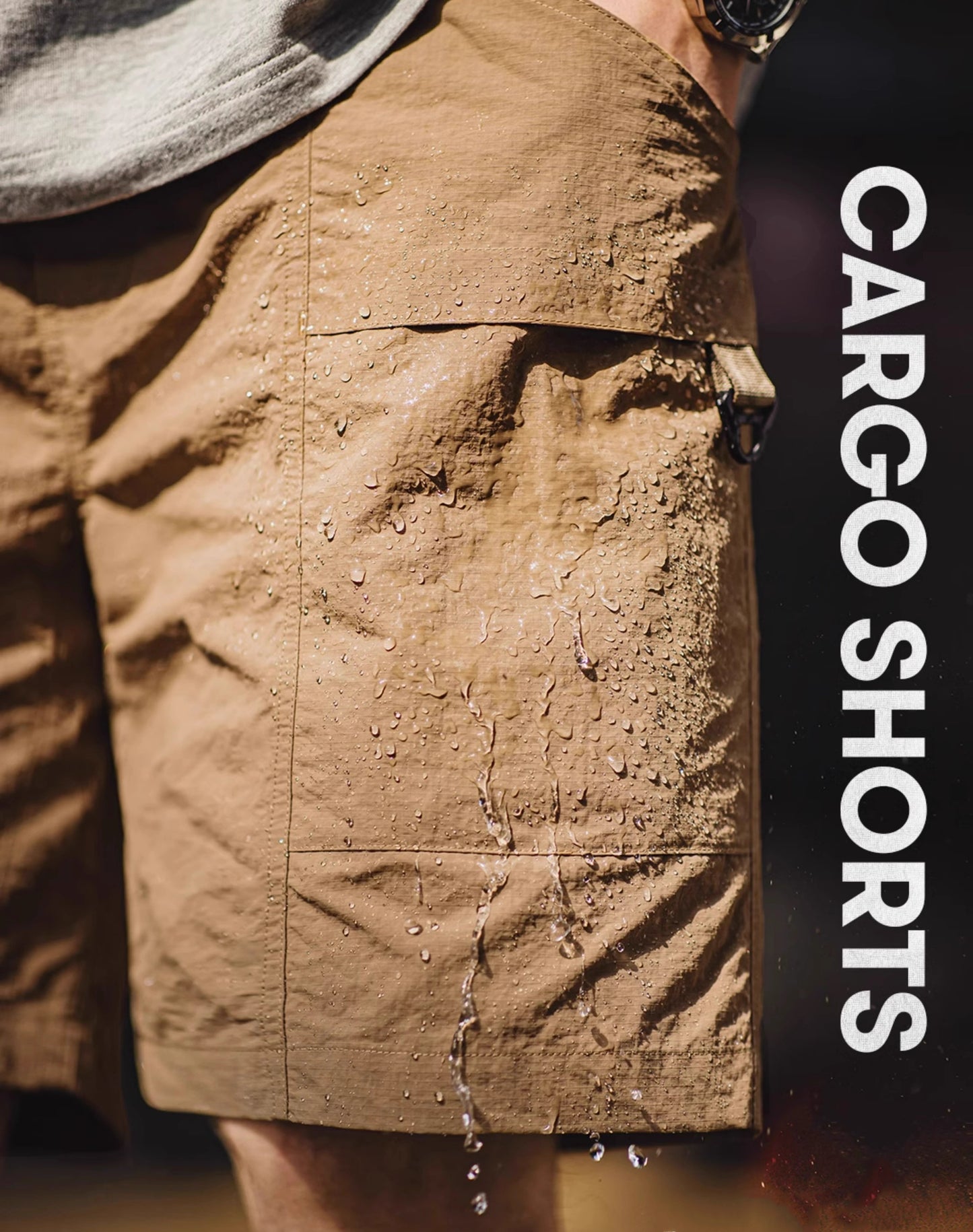 American Retro Big Pocket Waterproof Thin Nylon Men's Shorts - Harmony Gallery