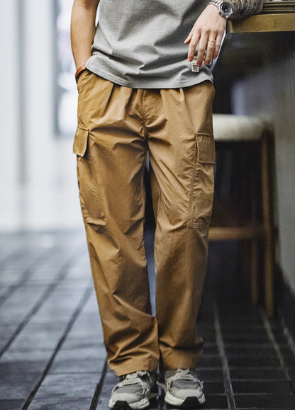American Retro Multi-Pocket Waterproof Loose Men's Trousers - Harmony Gallery