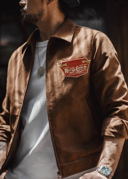 American Vintage Suede Velvet Detroit Maillard Everyday Life Men's Jacket