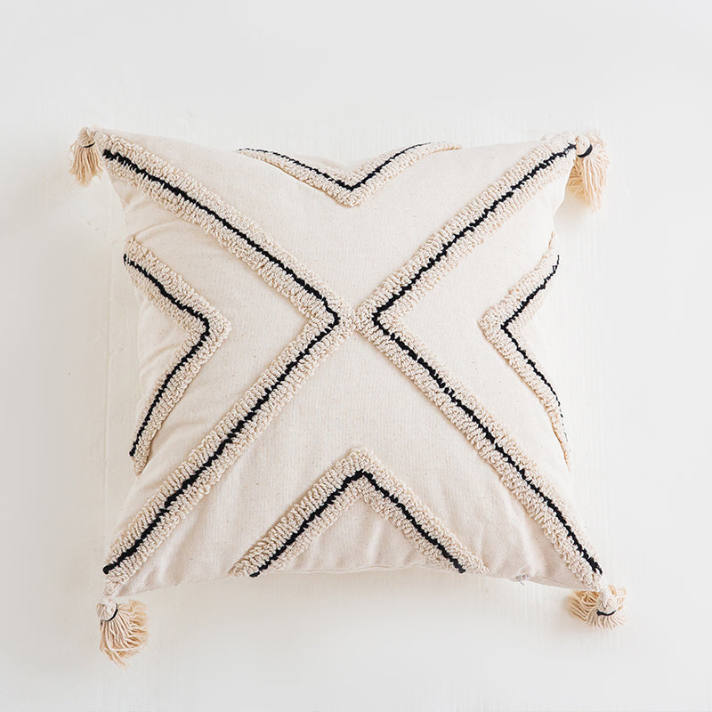 Starry Charm Boho Tasseled Accent Throw Pillows - Harmony Gallery