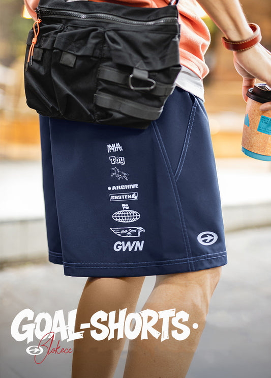 American Retro Street Woven Breathable Sports Fitness Soccer Men's Shorts