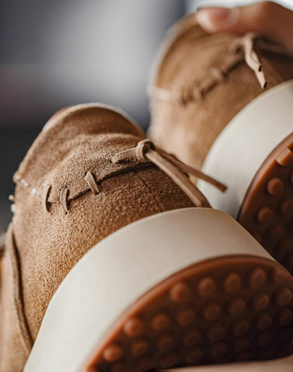 American Retro Jogging Height-Enhancing Forrest Gump Leather Men's Sports Shoes - Harmony Gallery